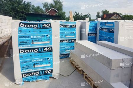Газосиликатные блоки Бонолит Дмитров D500 625х200х100 перегородочные