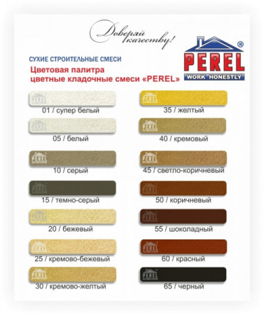 Цветная кладочная смесь Perel NL темно-серая 50 кг